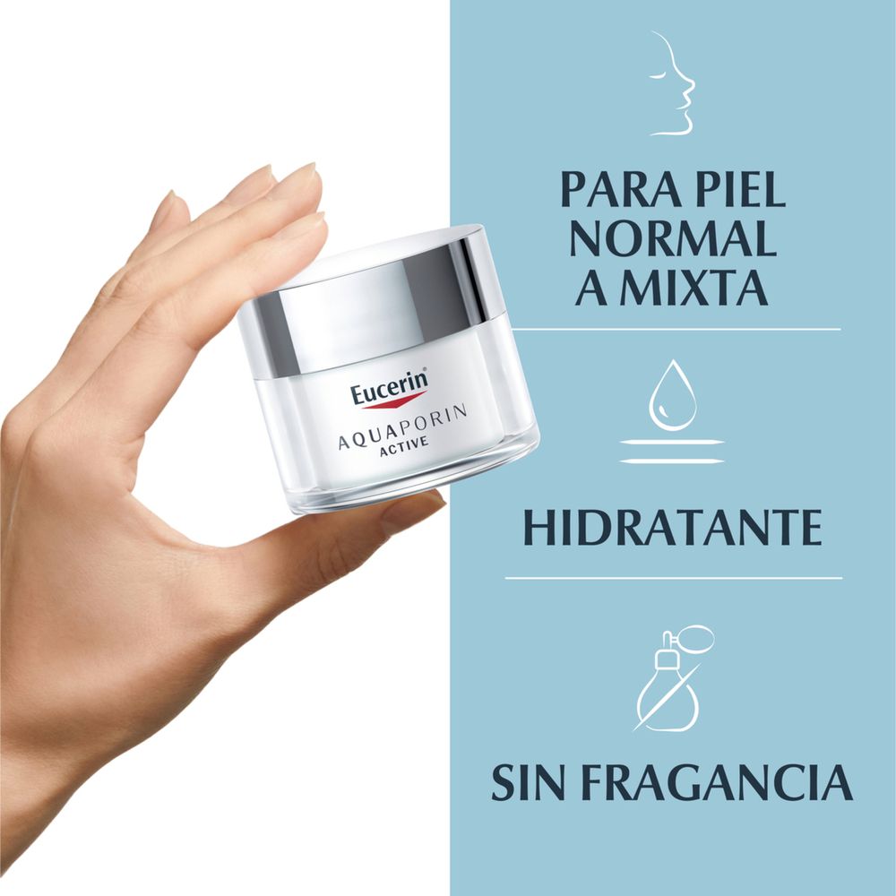 Eucerin Aquaporin Active Crema Facial Humectante Piel Normal A Mixta X 50Ml - Imagen 4