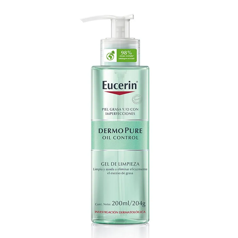 Eucerin Dermopure Oil Control Gel De Limpieza 200 Ml