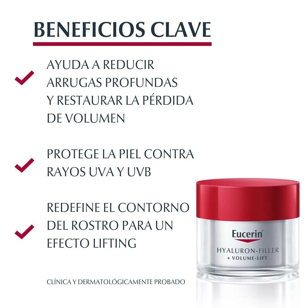 Eucerin Volume Lift P/Normal A Mixta Hyaluron Filler Día Fps15 - Imagen 5