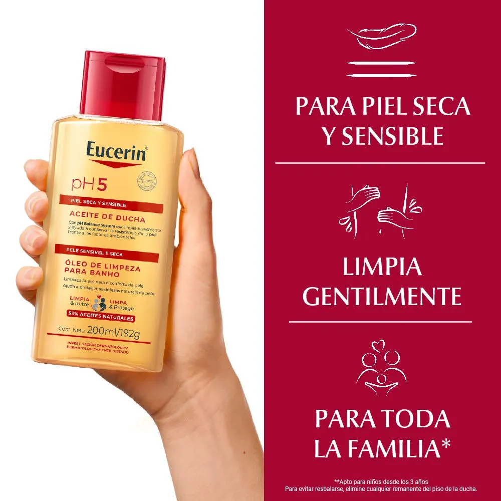 Eucerin Ph5 Aceite De Ducha 400 Ml - Imagen 4