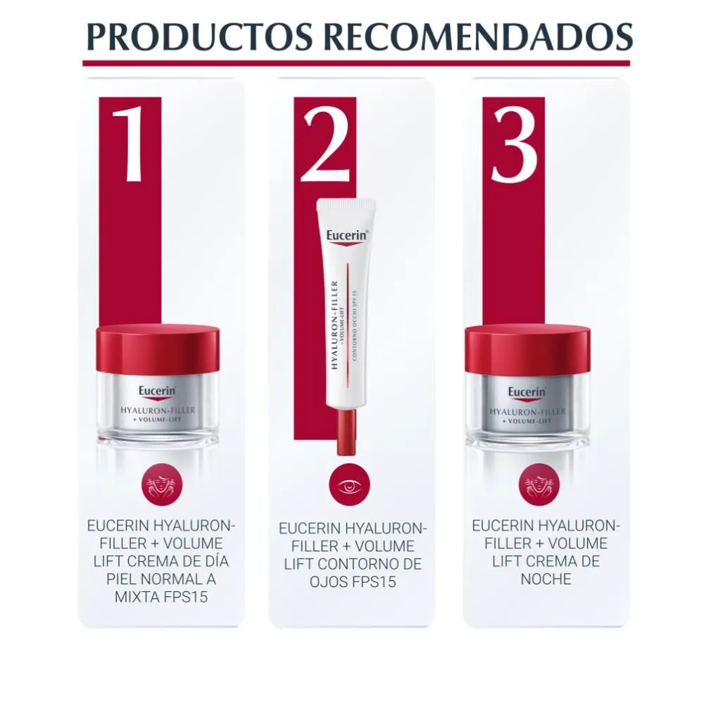 Eucerin Volume Lift P/Normal A Mixta Hyaluron Filler Día Fps15 - Imagen 7
