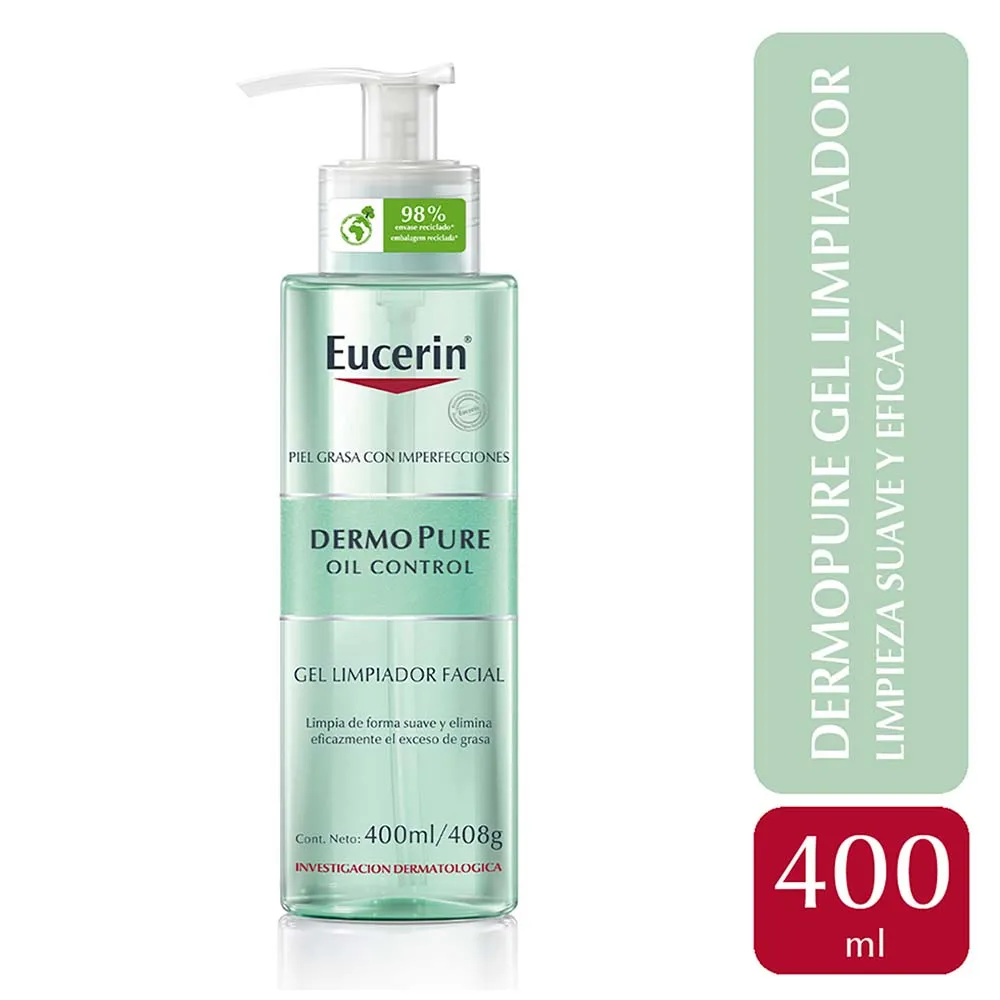 Eucerin Dermopure Oil Control Gel De Limpieza 400 Ml - Imagen 2