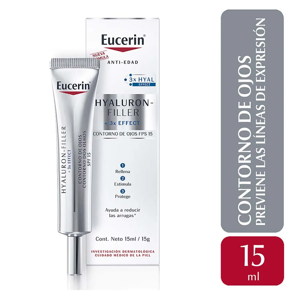 Eucerin Contorno De Ojos Hyaluron Filler 3X 15Ml - Imagen 2