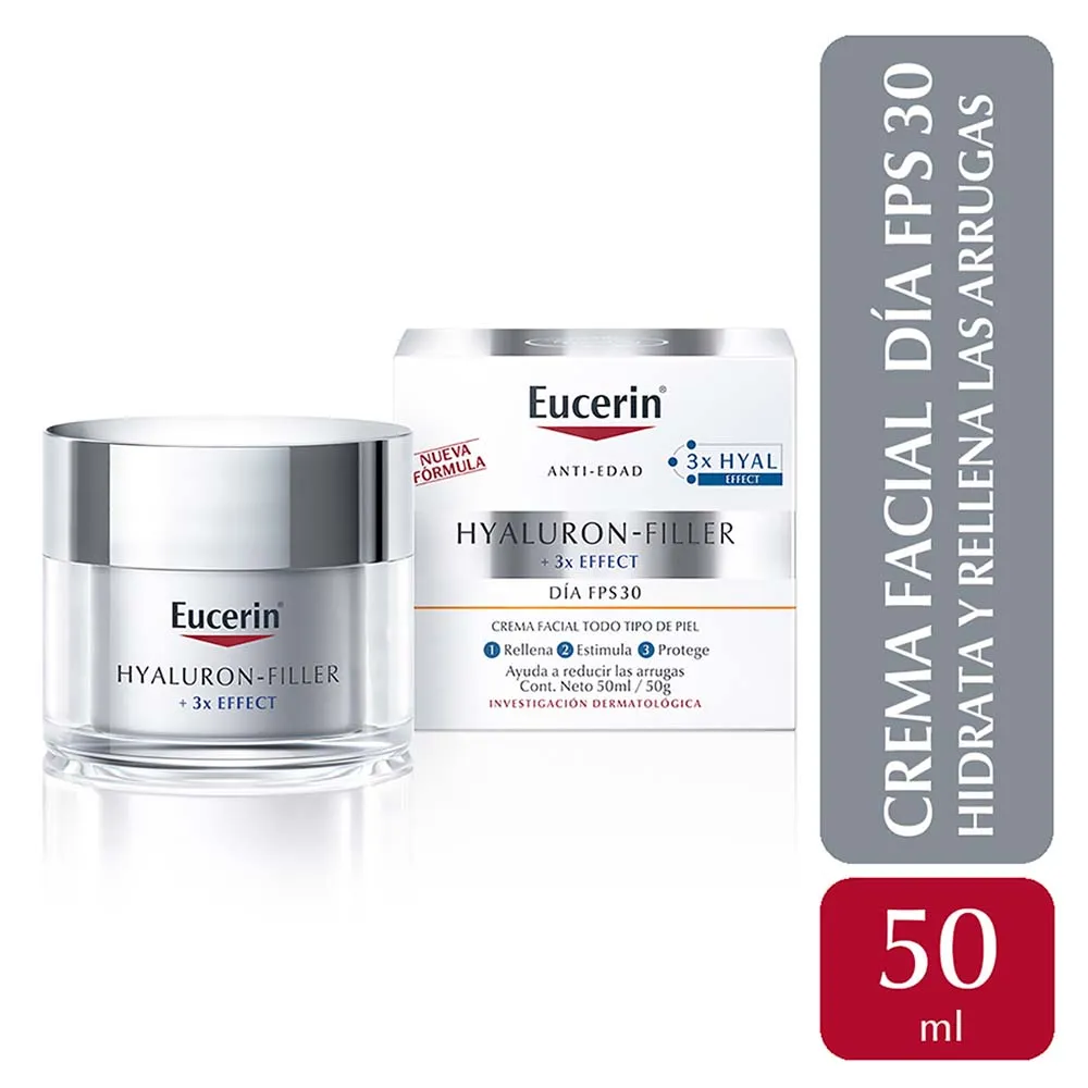 Eucerin Hyaluron-Filler + 3X Effect Dia Fps 30 Todo Tipo De Piel - Imagen 2