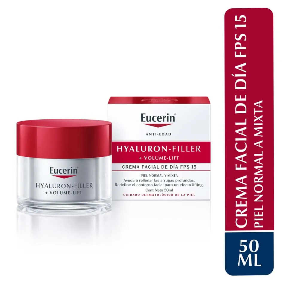 Eucerin Volume Lift P/Normal A Mixta Hyaluron Filler Día Fps15 - Imagen 6
