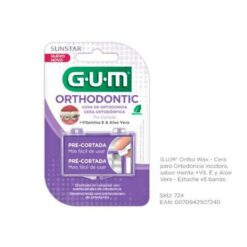 Gum Ortho Wax Menta 5 Barra Cera Ort