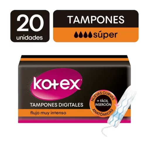 Kotex Super + Facil Ins 20 Tamp