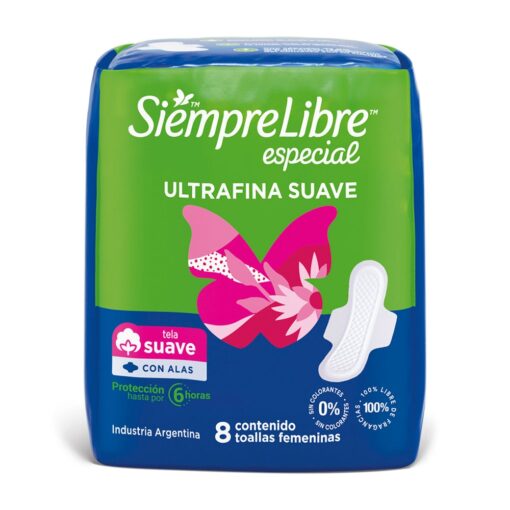 Siempre Libre Especial Ultrafina c/alas 8 Toa Hig