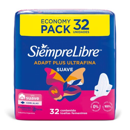 Siempre Libre Adaptplus Ultrafina C/Alas 32 Toa Hig