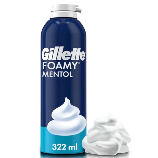Gillette Foamy Mentol x 322 ml Espuma de Afeitar