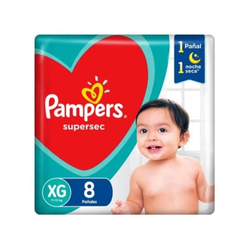 Pampers Supersec X-Gde 8 Pañal