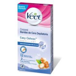 Veet Bandas Cera Fría Piel Sensible 6 unidades