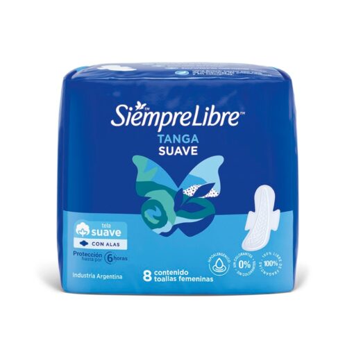 Siempre Libre Tanga Suave Termoc C/A 8 Toallas Higiénicas