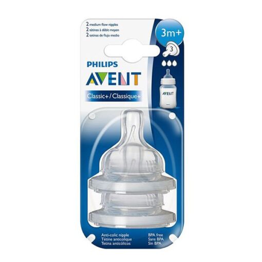 Avent Scy 763/02 Tetinas Anticolic Refresh X2Un. - Fluir Medio (3M+)