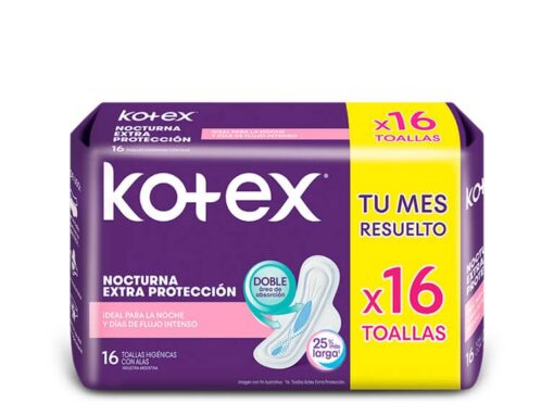 Kotex Nocturna C/Alas 16 Toa Hig