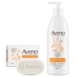 Aveno Kit Limpieza Hidratación Emulsión + Jabón