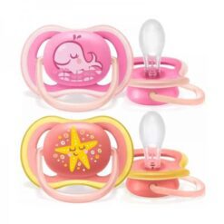 Avent Scf 085/04 Chupetes Ultra Air Deco 6-18M X2 Estrella Y Ballena