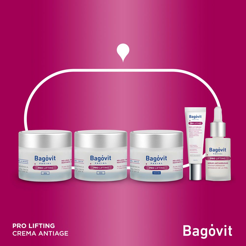 Bagovit Facial Pro Lifting Crema Anti-Age DíA Pieles Secas X 55 Gramos - Imagen 5