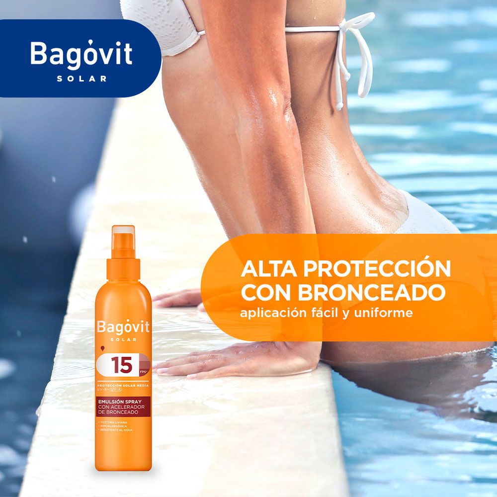 Bagovit Solar Acelerador Del Broncedao Fps15 Spray X 200 Ml - Imagen 3