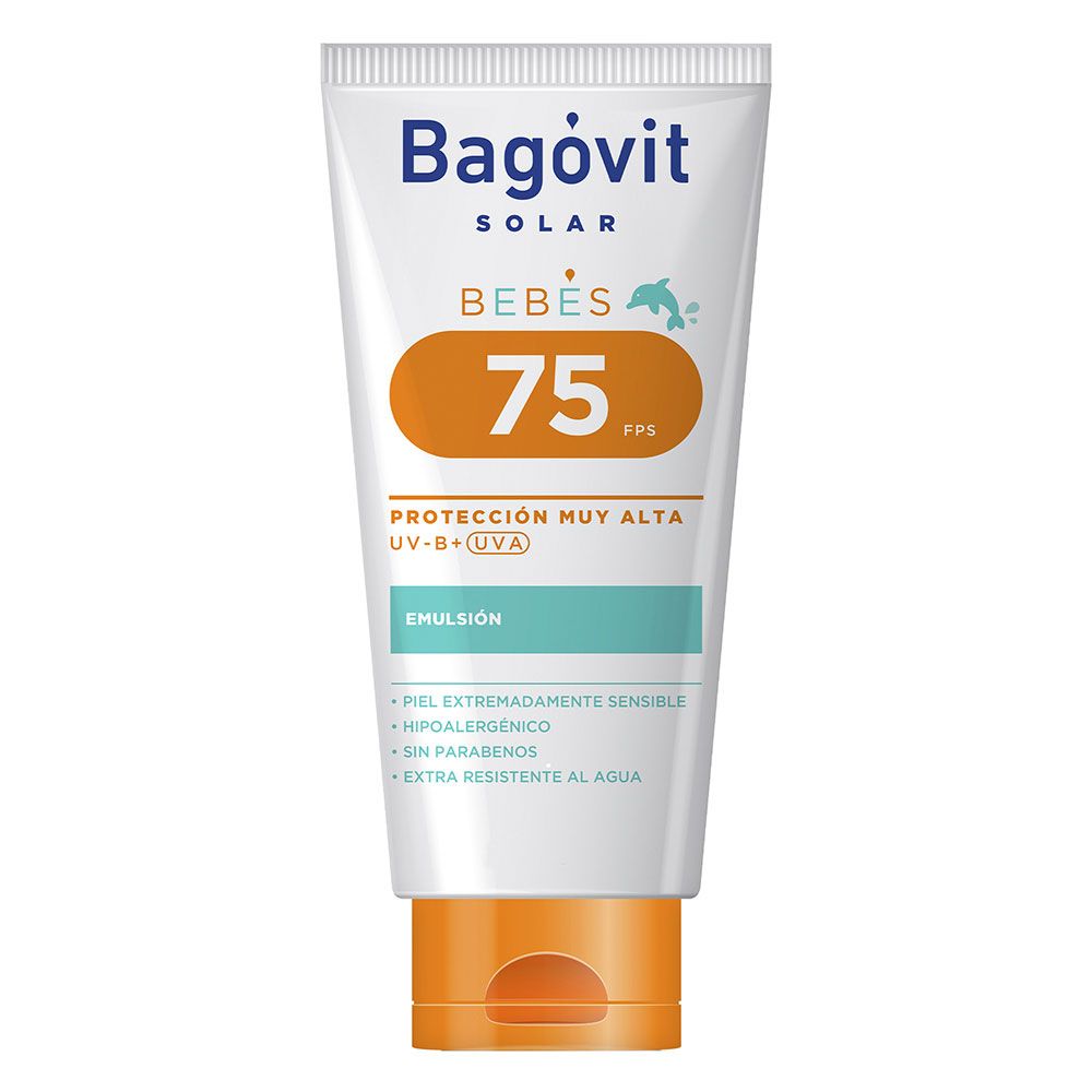 Bagovit Solar Fps 75 Bebés Emulsión Corporal Y Facial X 180 Gramos