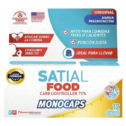 Satial Food 12 Monocápsulas Suplemento Dietario