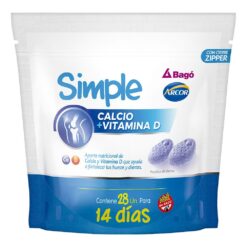 Bagó Simple Calcio + Vitamina D Doy Pack Pastillas De Goma X 28
