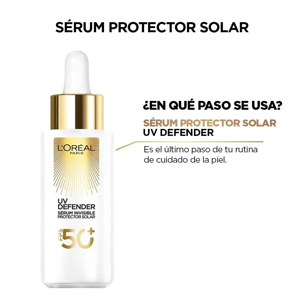 Loreal Uv Defender Serum Fps50 30-ml - Imagen 2