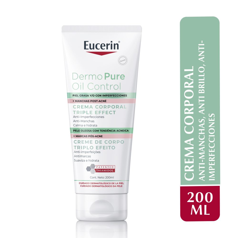 Eucerin Dermopure Triple Effect Crema Corporal Para Piel Grasa Y/O Imperfecciones X 200Ml - Imagen 2