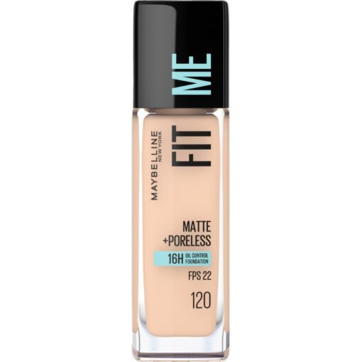 Maybelline Fit me Matte+Poreless 120 Classic Ivory Base de Maquillaje
