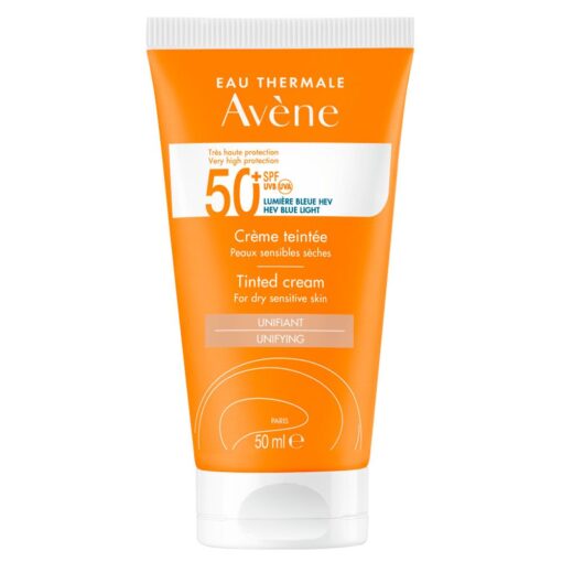 Avene Protector Solar Spf50+ Crema Con Color Para Pieles Secas X 50ml