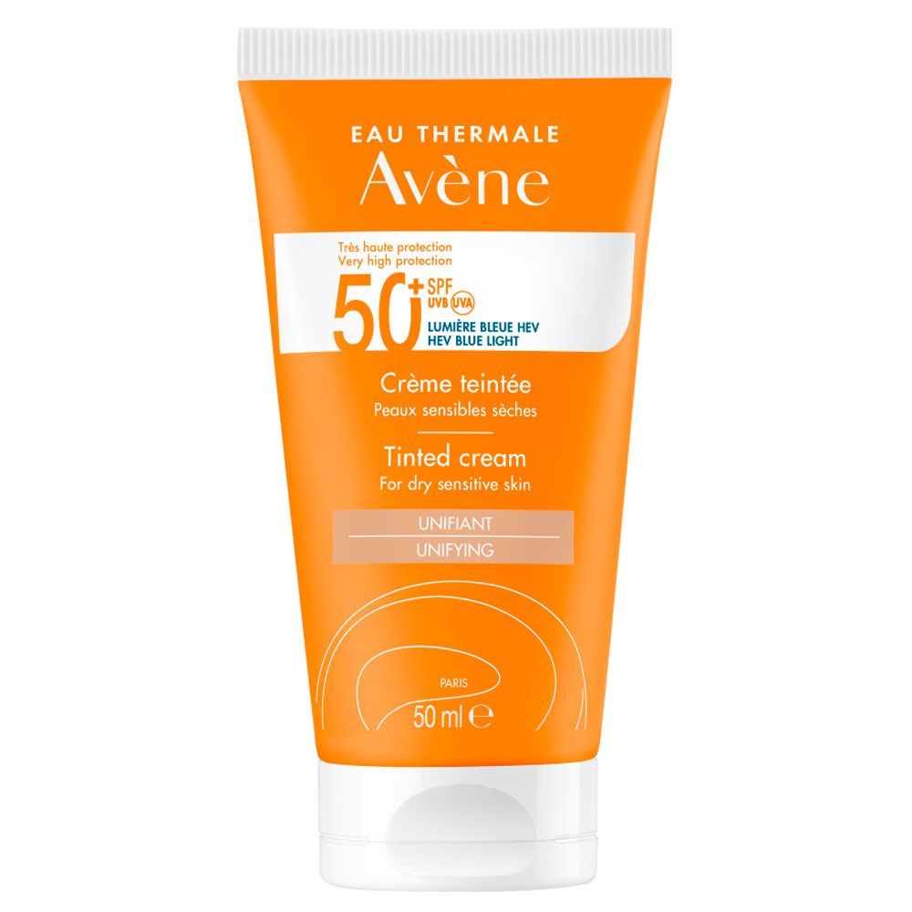 Avene Protector Solar Spf50+ Crema Con Color Para Pieles Secas X 50Ml