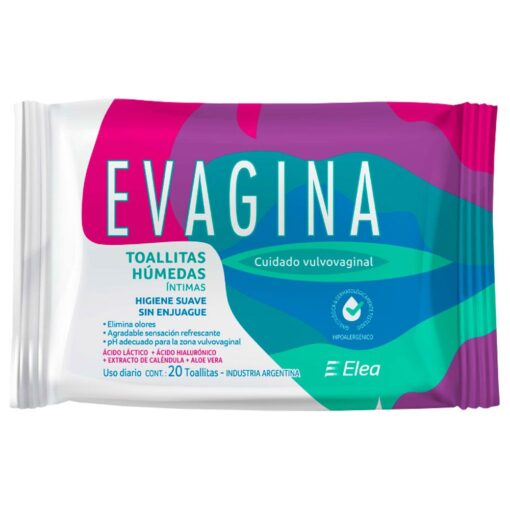 Evagina Toallitas Húmedas Higiene Intima 20 Un