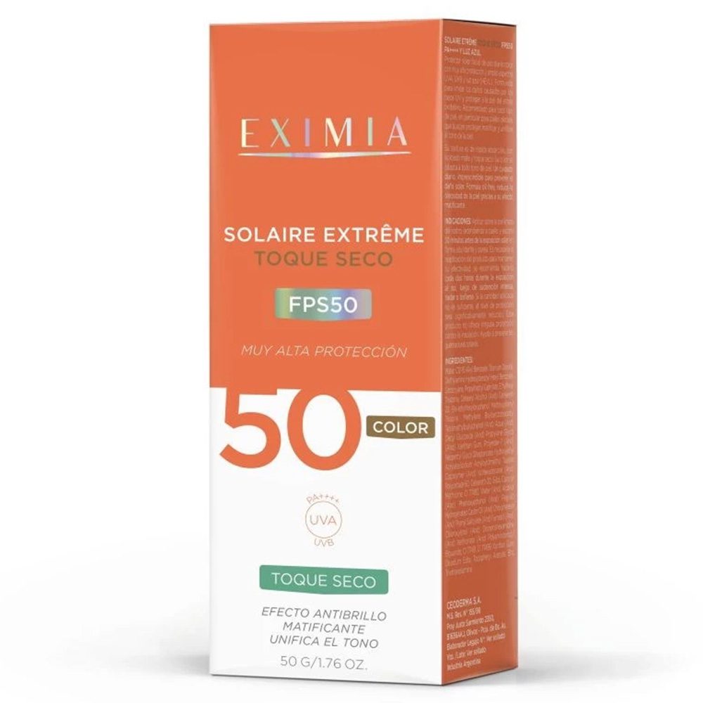 Eximia Solaire Extreme Fps 50 Toque Seco Color X 50 Gramos