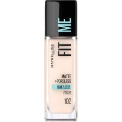 Maybelline Fit me Matte Pore 102 Fair Porcelane Base de Maquillaje Piel Mixta/grasa