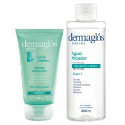 Dermaglos Kit Doble Limpieza Facial Piel Mixta A Grasa