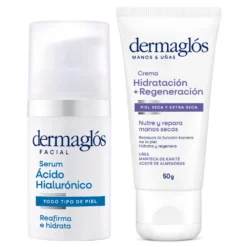 Dermaglos Kit Serum Acido Hialurónico + Regeneración E Hidratación Para Manos