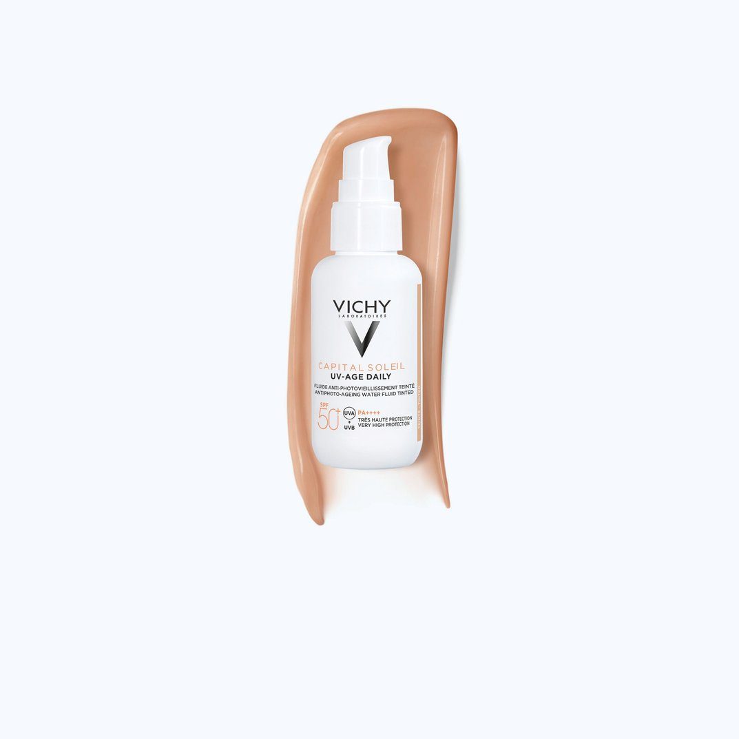 Vichy Capital Soleil Protector Solar Fps50+ Uv-Age Daily Pigment Con Color Tono Claro X 50Ml - Imagen 2
