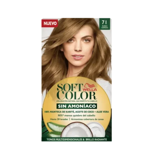 Wella Soft Color Kit 71 Rubio Ceniza Tin