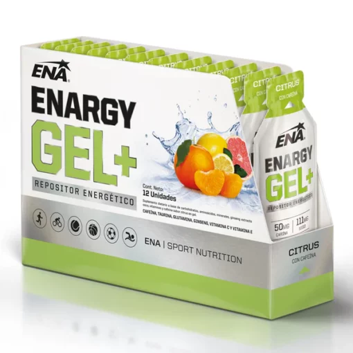 ENARGY GEL + CON CAFEINA CITRUS X 12