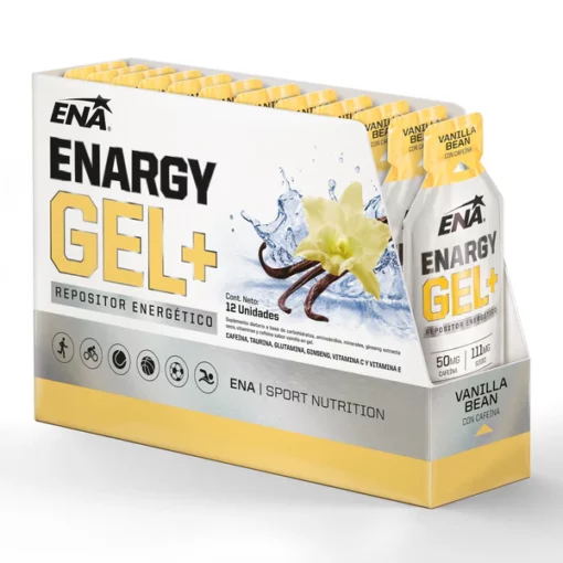 ENARGY GEL + CON CAFEINA VAINILLA BEAN X 12