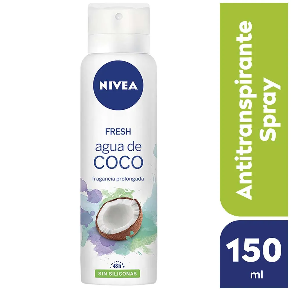 Nivea Fresh Agua De Coco Desodorante Antitranspirante Femenino Sin Siliconas X 150Ml30 - Imagen 2