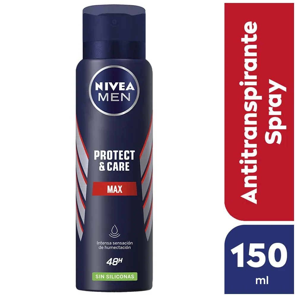 Nivea Men Protect and Care Max Desodorante Antitranspirante Sin Siliconas X 150ml - Imagen 2