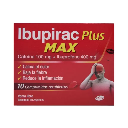 Ibupirac Plus Max Ibuprofeno 400 mg x 10 Comprimidos