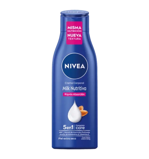 NIVEA BODY MILK PIEL EXT SEC 250 ML CRE