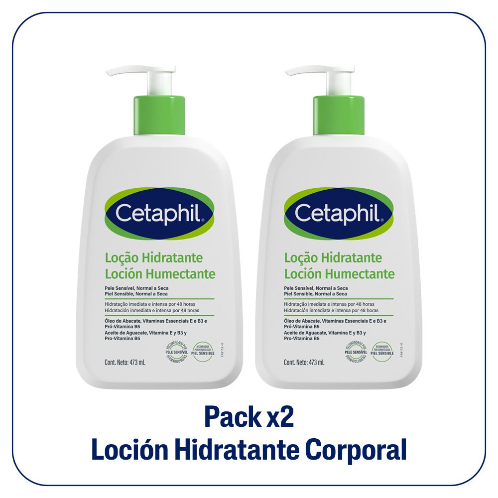 Cetaphil Pack x 2 unidades Loción Hidratante 473 ml