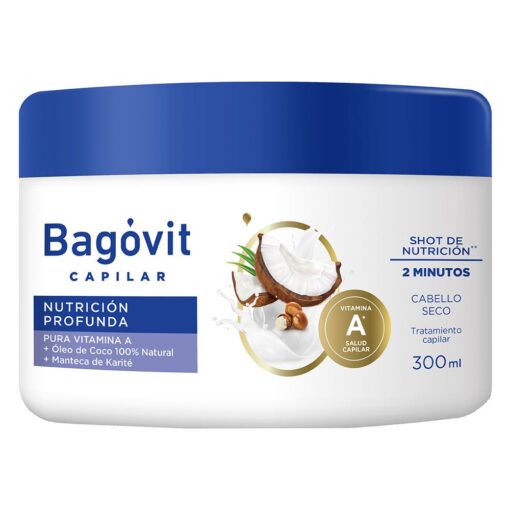 Bagóvit Capilar Nutrición Profunda Máscara Para Cabello Seco X 300ml