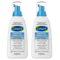 Cetaphil Pack x 2 unidades Limpiador Facial Espuma 236 Ml