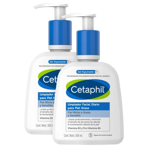 Cetaphil Pack x 2 Limpiador para Piel Grasa x 300 Ml