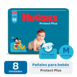HUGGIES PROTECT PLUS M X8 PAÑ