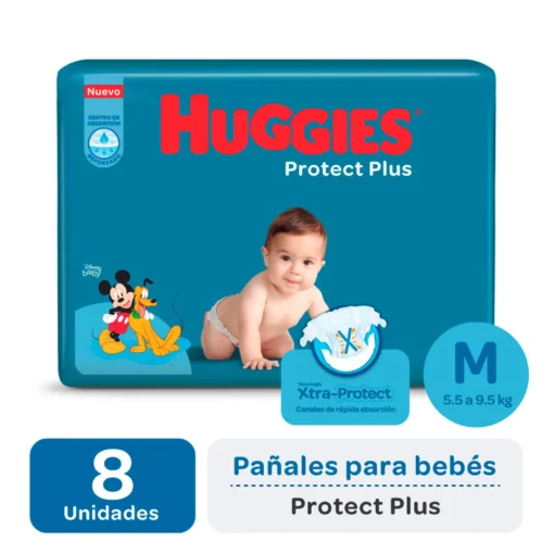 HUGGIES PROTECT PLUS M X8 PAÑ